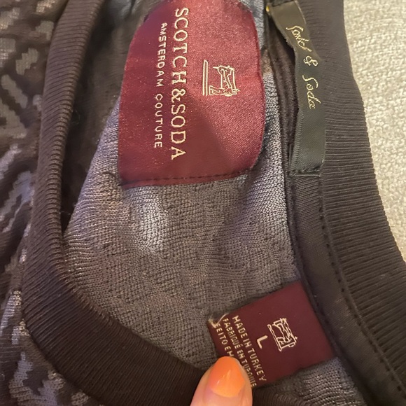 Scotch and soda black & grey men’s sweater - Picture 4 of 6